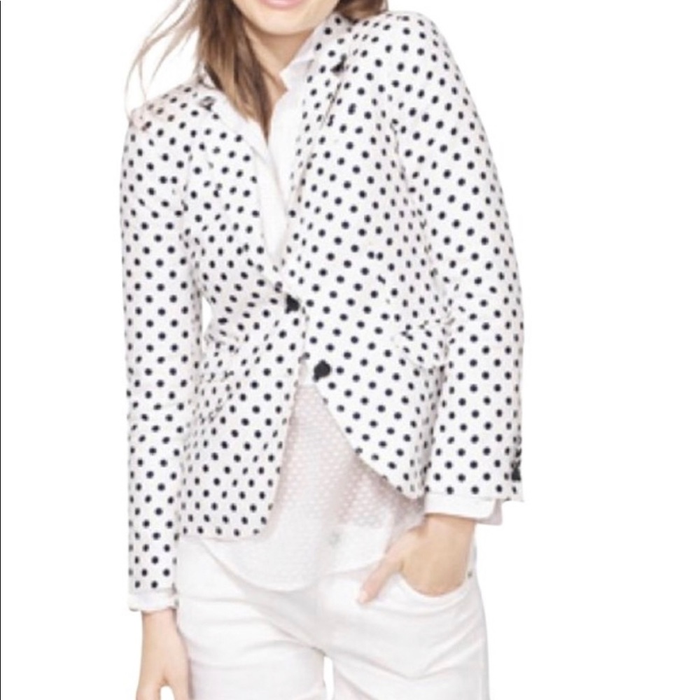 COPY - J.Crew Schoolboy Blazer Linen - White w Po…